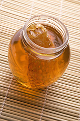 Image showing fresh honey with honeycomb