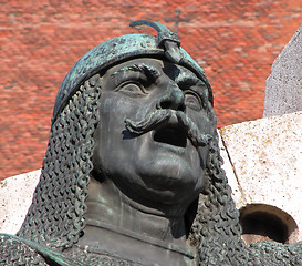 Image showing Warrior statue -detail