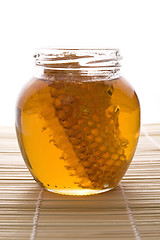 Image showing fresh honey with honeycomb