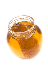 Image showing fresh honey with honeycomb