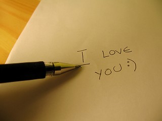 Image showing love you