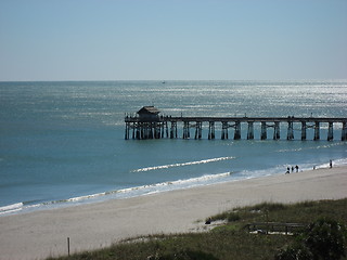 Image showing Pier at the beach