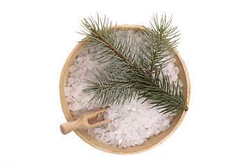 Image showing pine bath items. alternative medicine