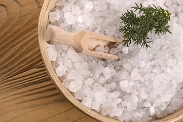 Image showing pine bath items. alternative medicine