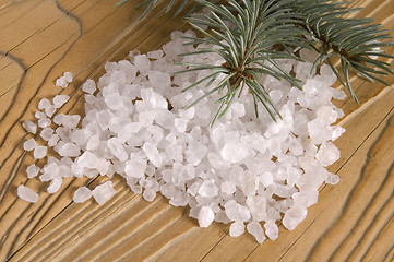 Image showing pine bath items. alternative medicine