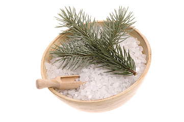 Image showing pine bath items. alternative medicine