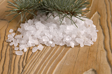 Image showing pine bath items. alternative medicine