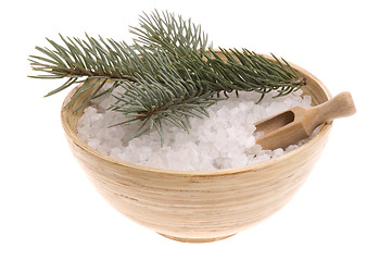 Image showing pine bath items. alternative medicine