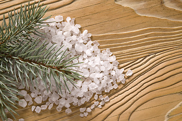 Image showing pine bath items. alternative medicine