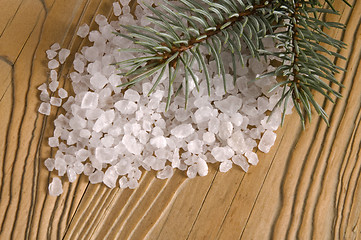 Image showing pine bath items. alternative medicine