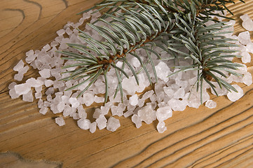 Image showing pine bath items. alternative medicine