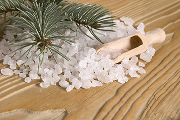 Image showing pine bath items. alternative medicine