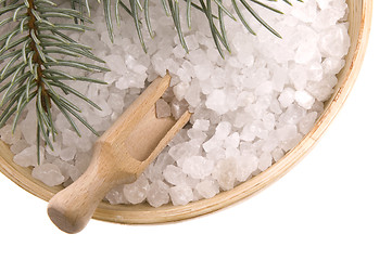 Image showing pine bath items. alternative medicine