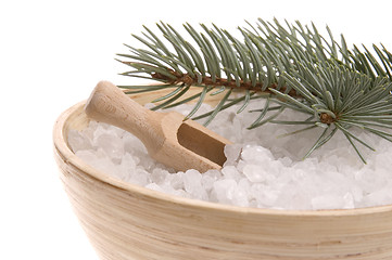 Image showing pine bath items. alternative medicine