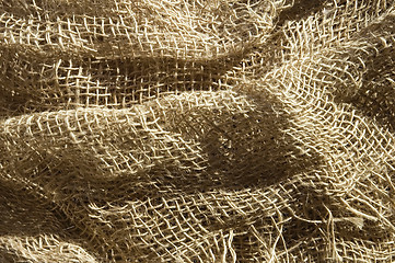 Image showing sunny burlap background