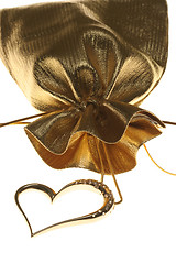Image showing Golden Heart Shaped Necklace_3