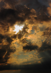 Image showing anxiety dark cloudscape