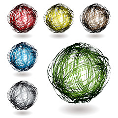 Image showing scribble color variation