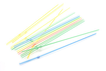Image showing Plastic straws 