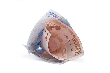 Image showing Bills euro rolled 2