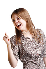 Image showing Girl laughing 