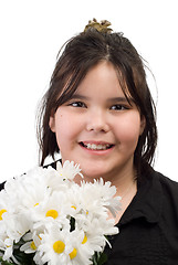 Image showing Girl Daisies