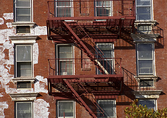 Image showing Metal fire escape