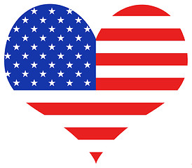 Image showing USA Heart