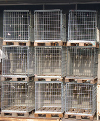 Image showing steel cages