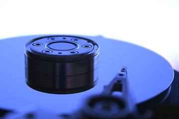 Image showing Close-up of the opened Hard Disk Drive [4]