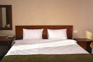 Image showing Part of interior of hotel bedroom