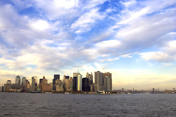 Image showing view of downtown manhattan