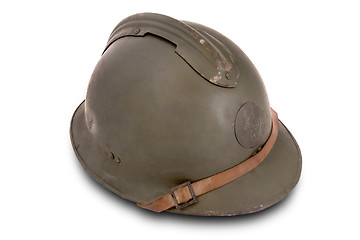 Image showing French battle helmet