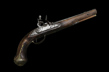 Image showing Russian cavalry flint pistol (gun)