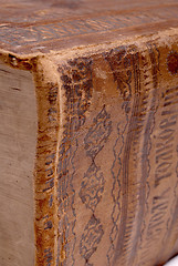 Image showing Part of the 17th century book as designer background    