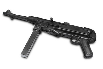 Image showing German submachine gun. MP40 