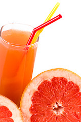 Image showing juice and grapefruit