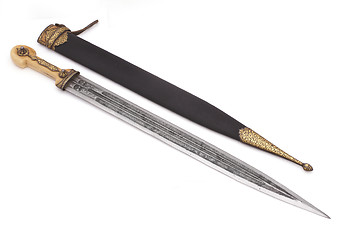 Image showing Old caucasian dagger