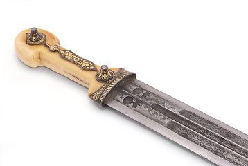 Image showing Part of old caucasian dagger