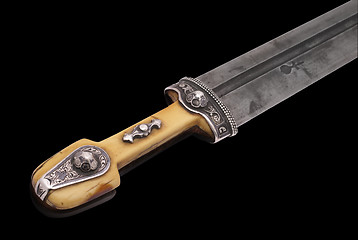 Image showing Part of beautiful example of caucasian dagger