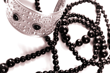 Image showing bracelet and black necklace