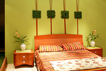 Image showing Bedroom floral horizontal