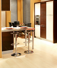 Image showing Brown kitchen vertical