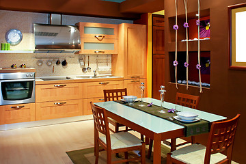 Image showing Kitchen and dinner