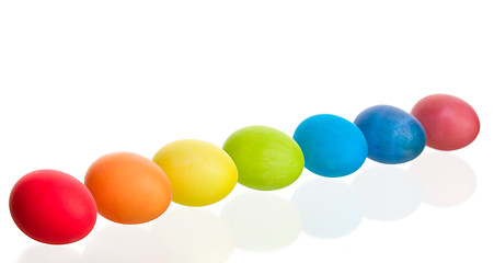 Image showing Rainbow Easter Eggs