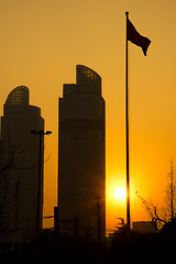 Image showing shanghai twins towers