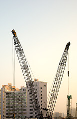 Image showing shanghai construction crane