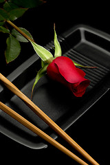 Image showing rose sushi