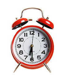 Image showing Red alarm clock