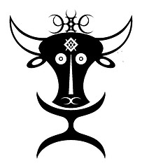 Image showing african buffalo idol